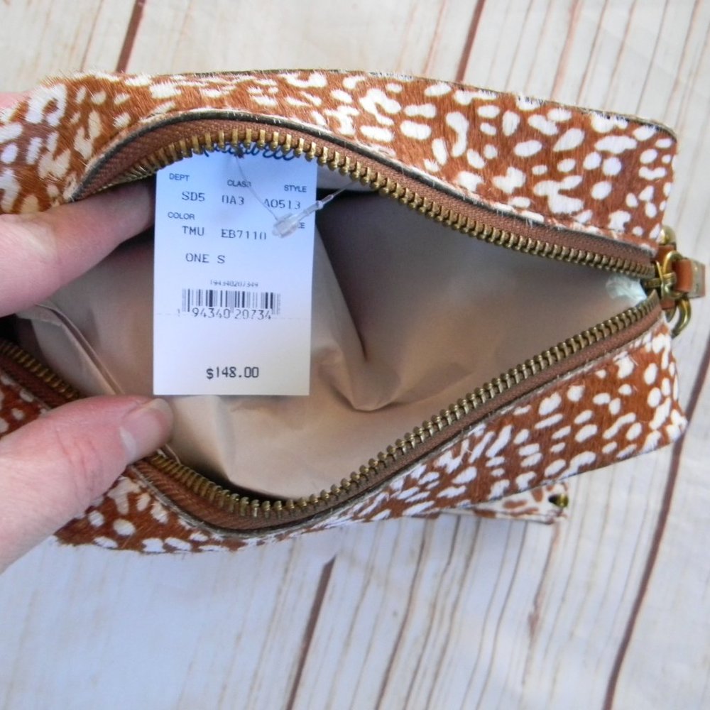 NWT MADEWELL THE TRANSPORT DOTTED CALF HAIR CAMERA SHOULDER BAG! - Picture 4 of 4